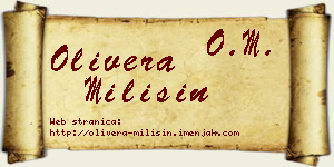 Olivera Milišin vizit kartica
